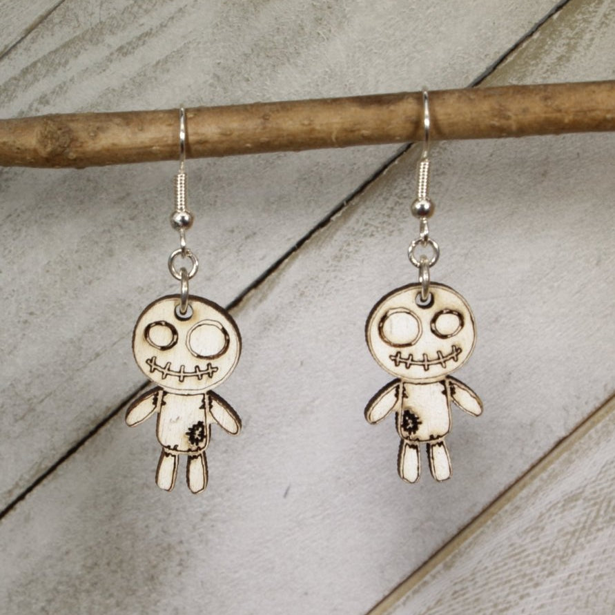 Unique Voodoo Doll Earrings for Mardi Gras Celebration - - Cate's Concepts, LLC