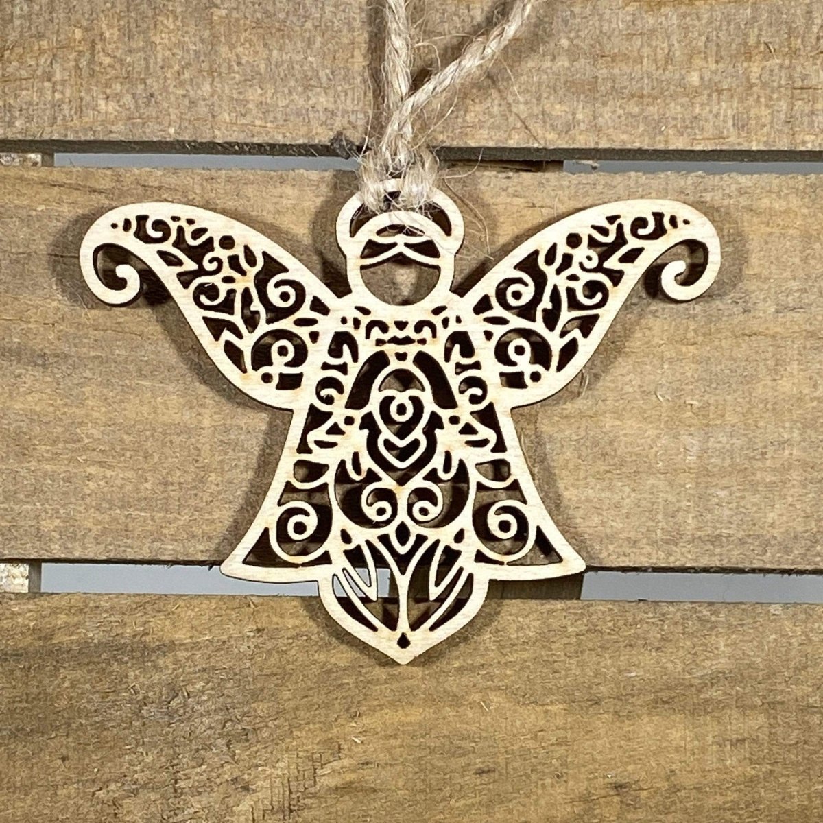 Christmas Angel Wooden Christmas Ornaments - - Cate's Concepts, LLC