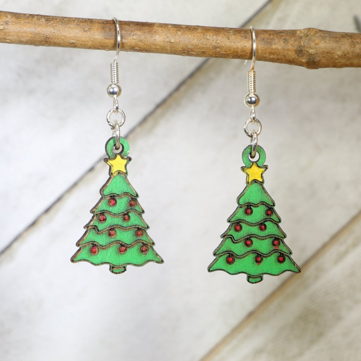 Christmas Trees Dangle Earrings - Dangle - Cate's Concepts, LLC