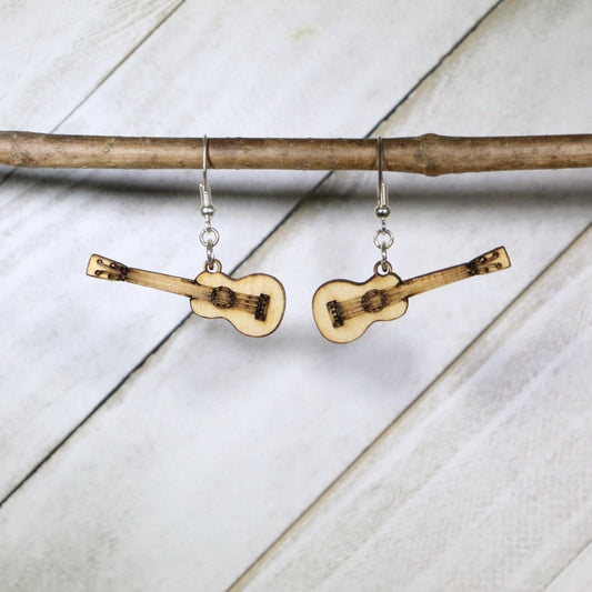 Classic Acoustic Guitar Dangle Earring - - Cate's Concepts, LLC