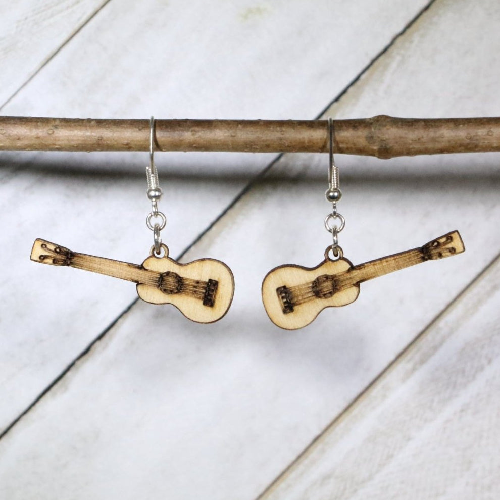 Classic Acoustic Guitar Dangle Earring - - Cate's Concepts, LLC