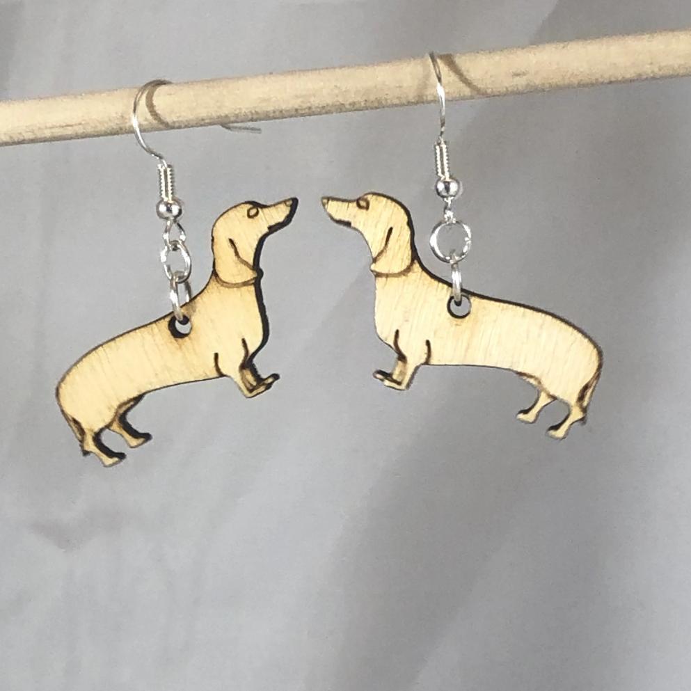 Dachshund "Wiener Dog" Dangle Earrings - - Cate's Concepts, LLC