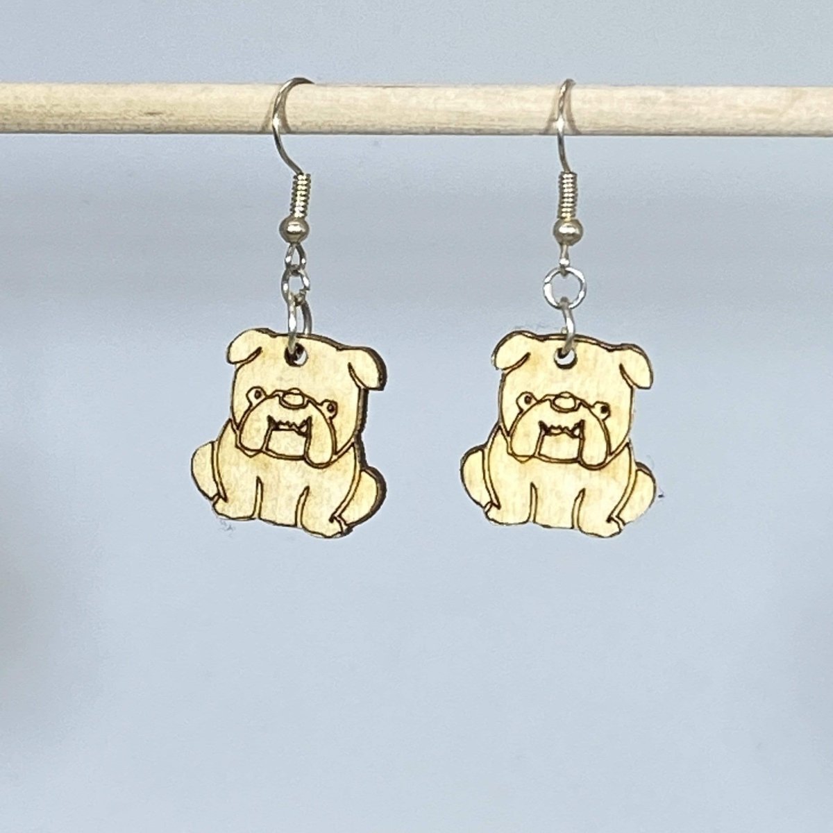 English Bulldog Dangle Earrings - Dangle - Cate's Concepts, LLC