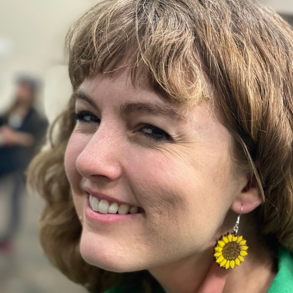 Large Kansas Sunflower Dangle Earrings - - Cate's Concepts, LLC