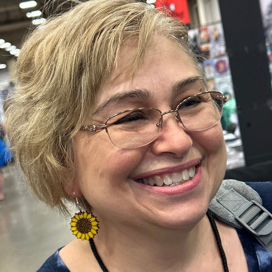 Large Kansas Sunflower Dangle Earrings - - Cate's Concepts, LLC
