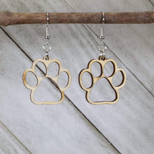 Paws Cut Out Dangle Earrings - - Cate's Concepts, LLC