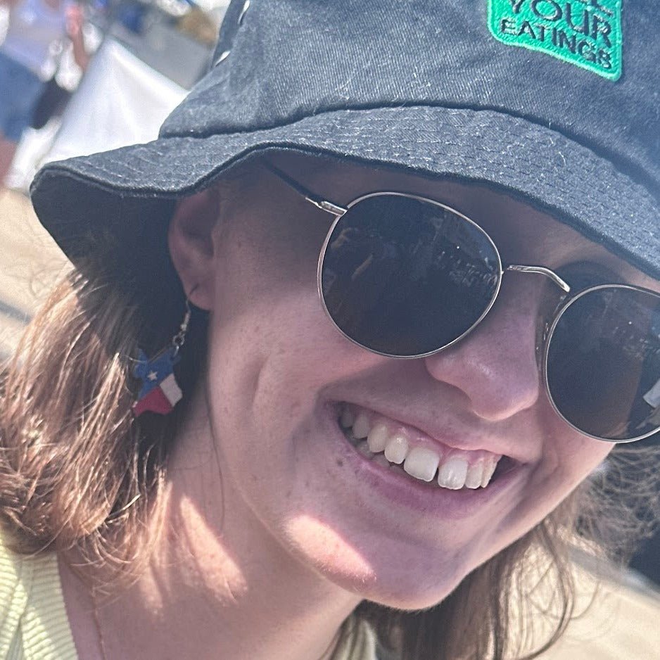 Texas State Flag Wooden Dangle Earrings - - Cate's Concepts, LLC