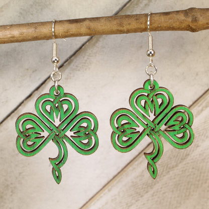 Bring a little luck and Irish charm to your style with these Celtic Shamrock Wooden Dangle Earrings—hand-painted, lightweight, and perfect for St. Patrick’s Day, Celtic lovers, and lucky everyday vibes.