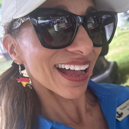 Texas Germany Flag Wooden Earrings | Lone Star Deutschland Jewelry