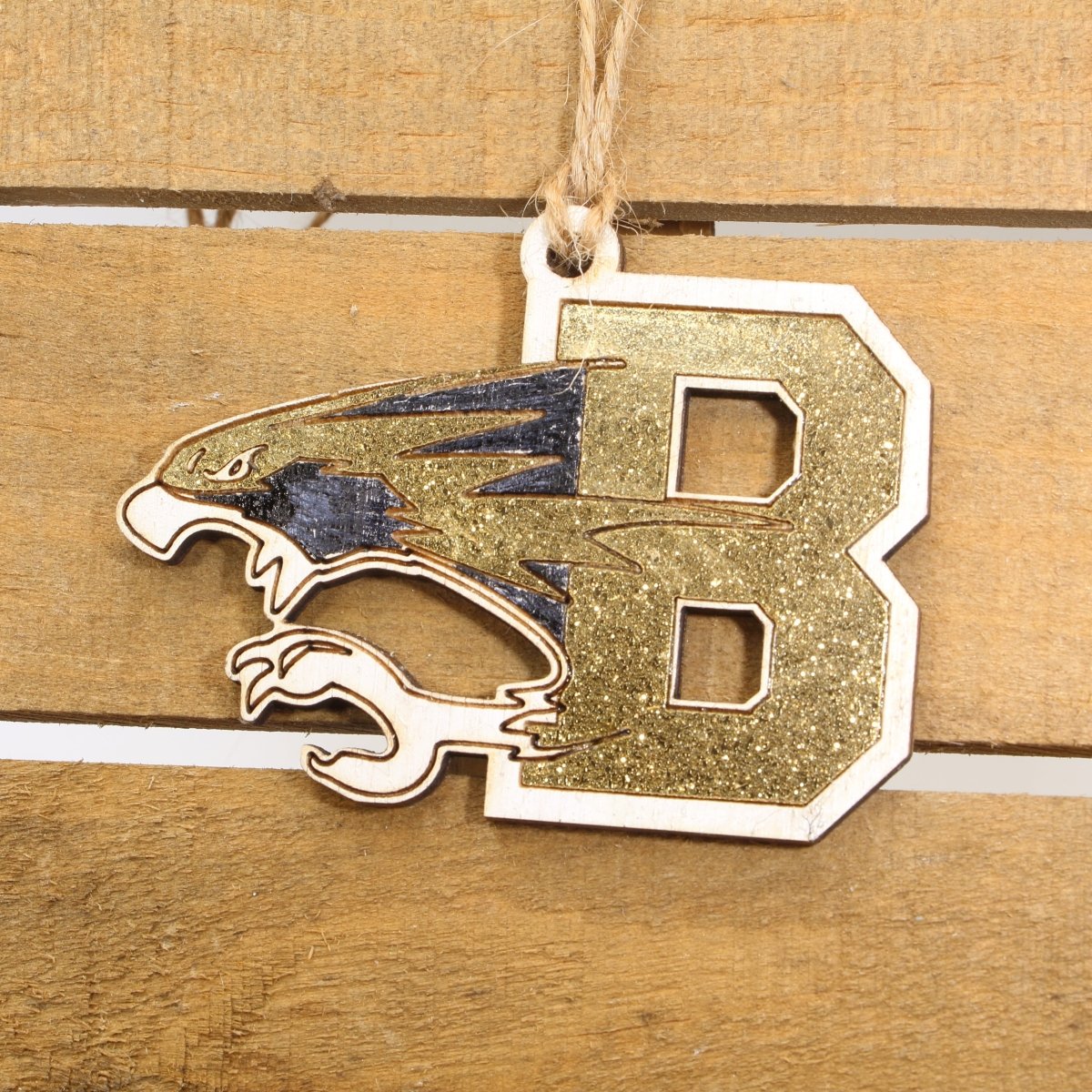 Bushland High School Ornament - Gold - Cate's Concepts, LLC