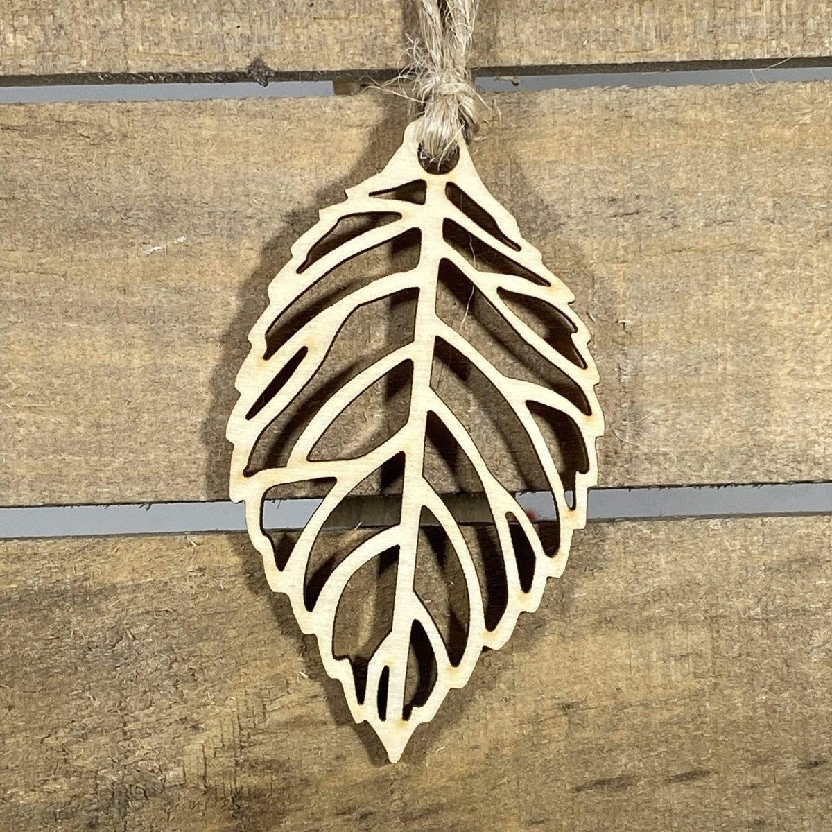 Cutout Leaf Wooden Ornaments - - Cate's Concepts, LLC
