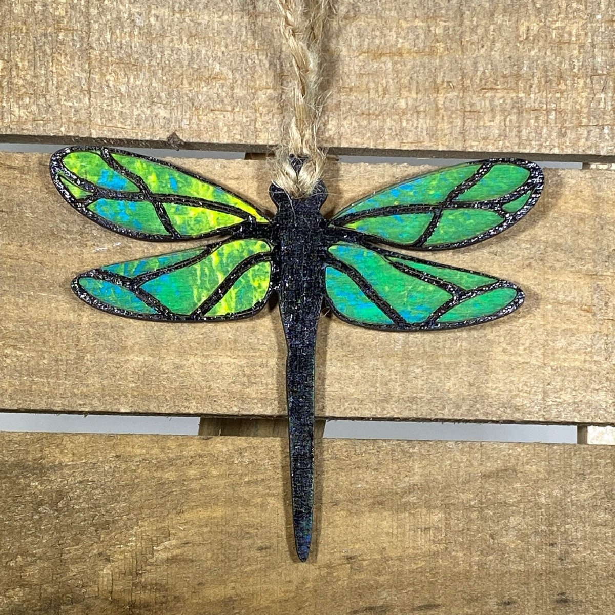 Dragonfly Wooden Ornaments - - Cate's Concepts, LLC