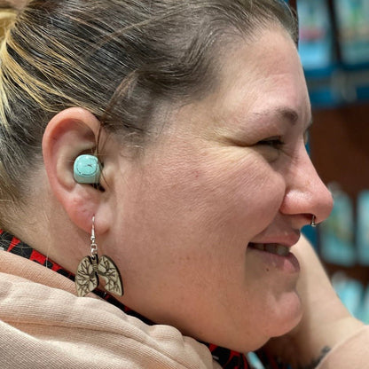 Human Lung Wooden Dangle Earrings - - Cate's Concepts, LLC