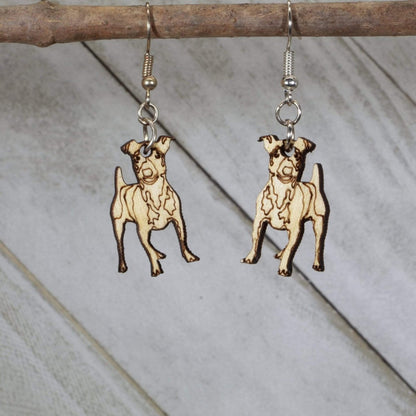 Jack Russell Terrier Dangle Earrings - - Cate's Concepts, LLC