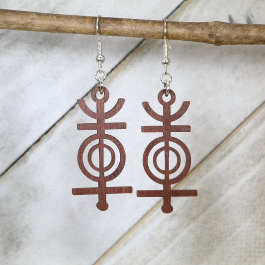 Many Trails - Mohican Nation Earrings - - Cate's Concepts, LLC