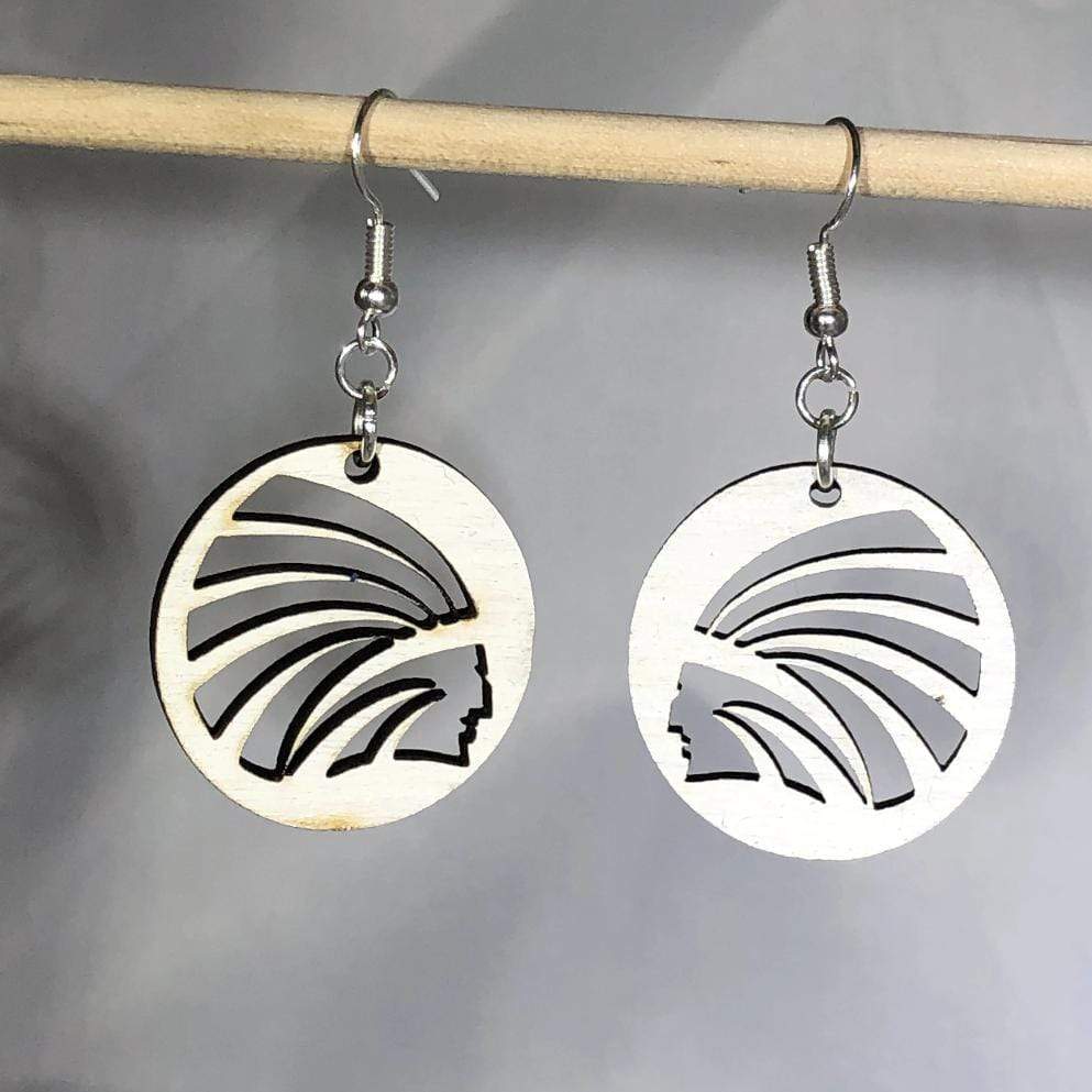 Osage City Indians Wooden Dangle Earrings - Dangle - Cate's Concepts, LLC