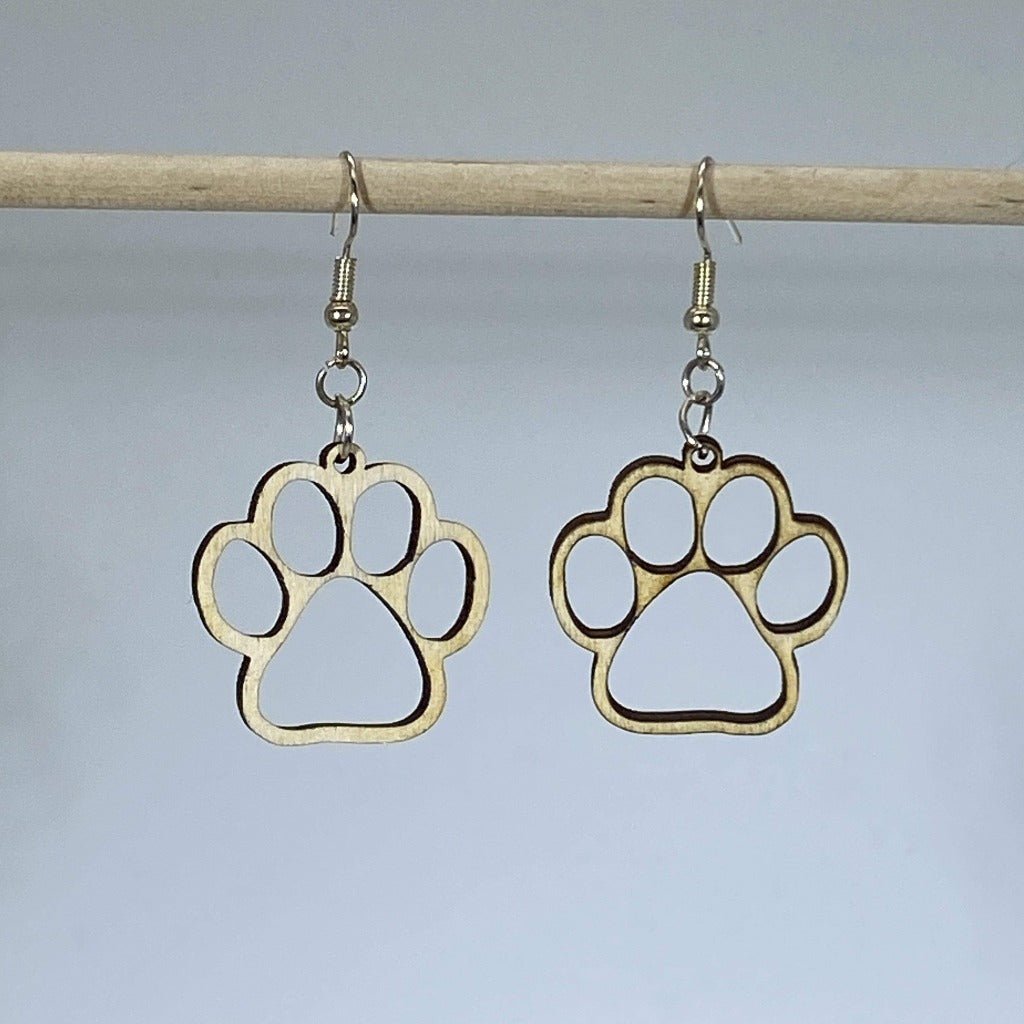 Paws Cut Out Dangle Earrings - - Cate's Concepts, LLC