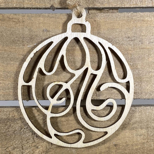 Swirl Wooden Ornaments - - Cate's Concepts, LLC