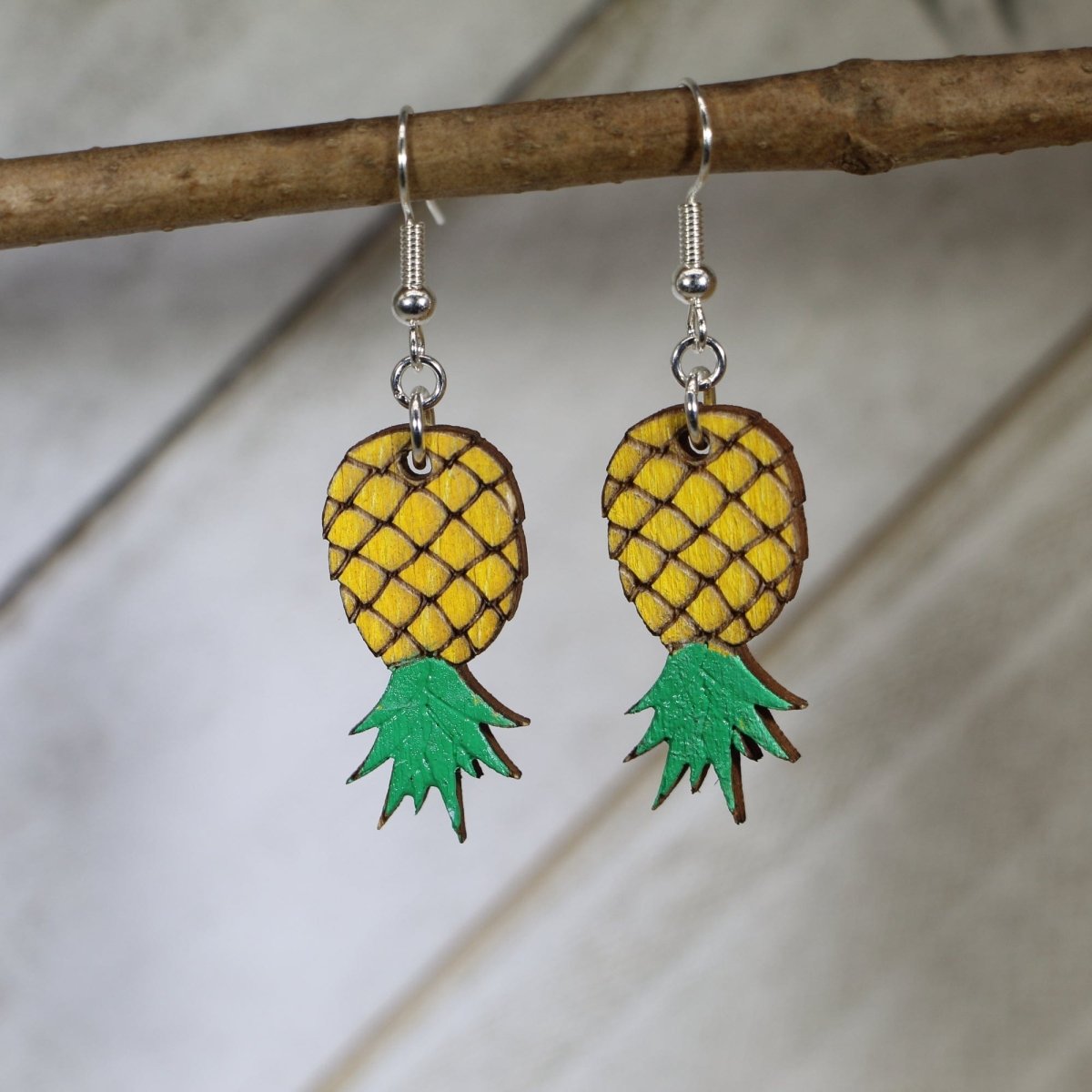 Upside Down Pineapple Dangle Earrings - - Cate's Concepts, LLC